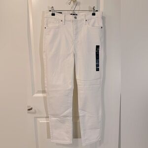 NWT BR High-rise Slim White Jeans - Size 10